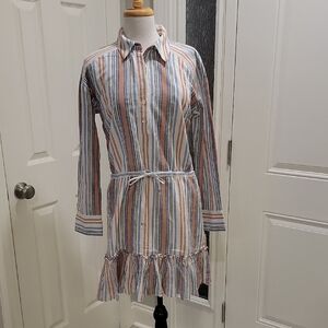 Veronica Beard Multicolor Striped Dress
